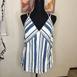 Universal Thread Striped Denim Tank Top Size M